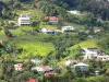 Landschaften der Martinique - Häuser der ländlichen Gegend der Martinique
