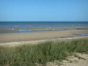 Landschaften der Normandie - Utah Beach (Strand Utah), Strand der Landung, Meer (die Manche)