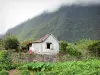 Landschaften der Réunion - Nationalpark der Réunion: Häuschen im Herzen des grünenden Talkessels Salazie