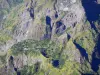 Landschaften der Réunion - Nationalpark der Réunion: Luftaufnahme des Talkessels Mafate