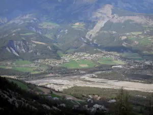 Landschappen van Alpes-de-Haute-Provence - Uitzicht op de vallei van Ubaye