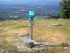 Landschappen van de Corrèze - Regionale Park van Millevaches in Limousin natuurlijke - Massif des Monédières: uitzicht vanuit het gezichtspunt van Suc mei