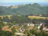 Landschappen van de Corrèze - Landschap van de stad van Aubazine