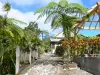Landschappen van Guadeloupe - Banana House, in de stad van Three Rivers, op het eiland Basse - Terre