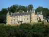 Landschappen van de Sarthe - De Fleet kasteel omgeven door groen, de stad van Lavenay