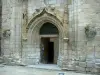 Langogne - Portal of the Saint-Gervais-Saint-Protais church of Flamboyant Gothic style