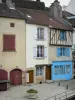 Langres - Facades of houses in the old town