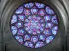 Laon - All'interno della cattedrale di Notre Dame: i rosoni delle orientale