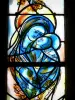 Larressingle - Stained glass window of the Saint-Sigismond church 
