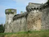 Laval - Blick auf die Stadtmauern von dem Spazierweg Anne d'Alègre aus