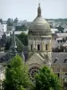 Laval - Saint-Julien chapel and buildings of the town