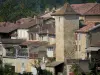 Lavardens - Tower and Houses of fortified village 