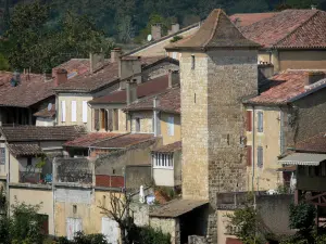 Lavardens - Tour et maisons du castelnau (village)