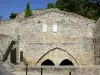 Lectoure - View of the broken arches of the fountain of Diana 