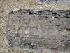 Ligné - Knights cemetery (Knight Templars): gravestone