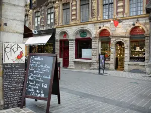 Lille - Häuser und Boutiquen des Vieux-Lille (Altstadt)