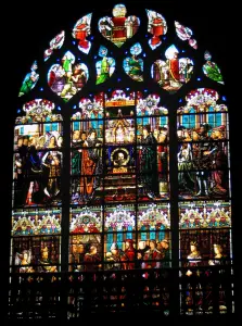 Limoges - Las ventanas de la iglesia de Saint-Michel-des-Lions