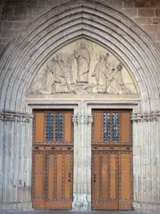 Lodève - Kirchenportal der alten Kathedrale Saint-Fulcran