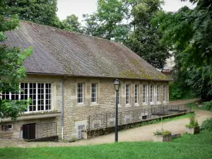 Lons-le-Saunier - Goed Sale, straatlantaarn, oprit, gazon en bomen