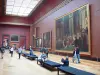 Louvre museum - Denon Wing: kamers met rode doek kroning van Napoleon