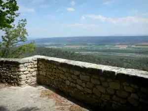 Lurs - Punto di vista (panorama) sulla valle della Durance