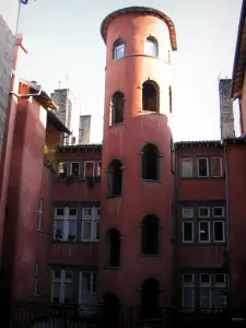 Lyon - Old Lyon: Rose tower of the Crible house