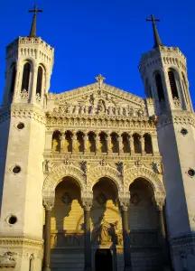 Lyon - Facade of the Fourvière basilica