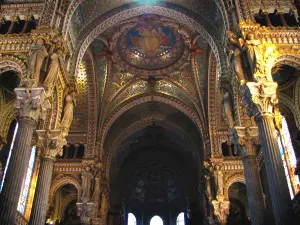 Lyon - Inside of the Fourvière basilica