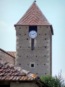 Madiran - Church bell tower of the village