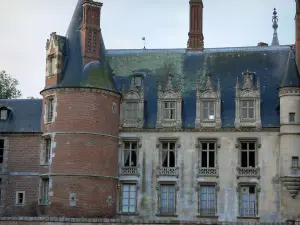 Maintenon castle - Tower and facade of the Renaissance-style castle