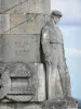Maneira das senhoras - Detalhe do monumento dos bascos; na cidade de Craonnelle
