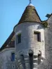 Manoir de Courboyer - Échauguette à mâchicoulis du manoir ; sur la commune de Nocé, dans le Parc Naturel Régional du Perche