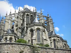 Le Mans - Gotische apsis van de kathedraal Saint-Julien