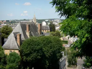 Le Mans - View over the rooftops of the town and the greenery