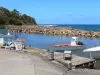 Le Marigot - Port de pêche et ses bateaux amarrés