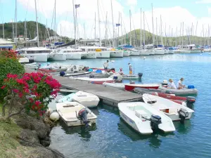 Le Marin - Jachthafen und seine fest gemachten Boote