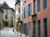 Marvejols - Facades of houses in the town