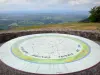 Massiv der Monédières - Regionaler Naturpark von Millevaches im Limousin: Panorama von der Orientierungstafel von Monédières in Suc au May