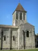 Melle Romanesque churches - Saint-Pierre Romanesque church: bell tower and transept