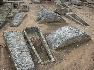 Merovingian cemetery of Civaux - Merovingian cemetery: sarcophaguses (Merovingian remains)