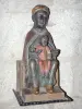 Meymac - Inside the abbey church of Saint-André-Saint-Léger: statue of the Black Madonna