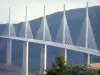 Millau viaduct - Cable-stayed motorway bridge; in the Grands Causses Regional Nature Park