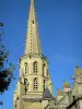 Mirepoix - Bell tower of the Saint-Maurice cathedral of southern French Gothic style