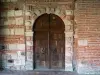 Moissac abbey - Saint-Pierre de Moissac abbey: wooden door