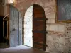 Moissac abbey - Saint-Pierre de Moissac abbey: wooden door 