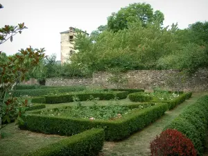 Monestiés - Garden and its flowerbeds