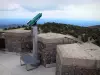 Mont Aigoual - Longue-vue de la tour de l'observatoire météorologique ; dans le massif de l'Aigoual, dans le Parc National des Cévennes (massif des Cévennes)