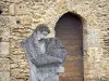 Mont-de-Marsan - Musée Despiau-Wlérick : sculpture et porte de l'ancienne chapelle romane 