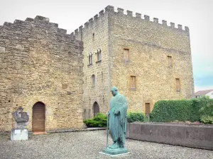 Mont-de-Marsan - Museum Despiau-Wlérick, gewidmet der darstellenden Skulptur: Bergfried Lacataye (befestigtes Haus) und ehemalige romanische Kapelle