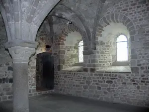 Mont-Saint-Michel - All'interno l'abbazia benedettina: i monaci promenade